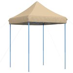 vidaXL Tente de fête 200 x 200 x 306 cm Beige Tissu Oxford