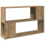 vidaXL Bibliothèque chêne artisanal 100x24x63 cm bois d'ingénierie