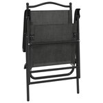 vidaXL Chaises de jardin pliables lot de 8 en acier et textilène