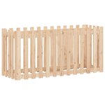 vidaXL Lit surélevé de jardin design de clôture 150x50x70cm pin massif