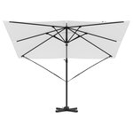 vidaXL Parasol de patio Sable Auvent en polyester 3m Hauteur réglable