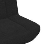 vidaXL Chaise pivotante Noir 63 x 75 x 76 cm tissu