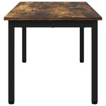 vidaXL Table basse Chêne Fumé 100 x 50 x 45 cm Bois d'ingénierie