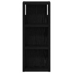 vidaXL Armoire murale de salle de bain Chêne Noir 20 x 10 x 50 cm