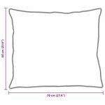 vidaXL Oreiller avec oreiller Blanc 60 x 70 cm Coton