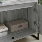 vidaXL Meuble TV Gris Sonoma 140 x 36 x 49.5 cm Bois d'ingénierie