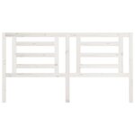 vidaXL Tête de lit Blanc 186x4x100 cm Bois de pin massif