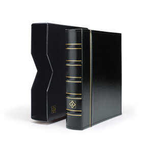 Album numismatique Optima pour ranger 304 monnaies de collection. Couleur - Noir