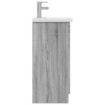 vidaXL Meuble de salle de bain avec évier Sonoma gris