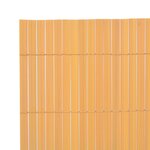Vidaxl clôture de jardin double face pvc 150 x 500 cm jaune