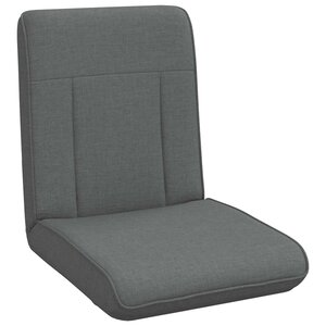 vidaXL Fauteuil de sol ajustable Gris foncé Tissu