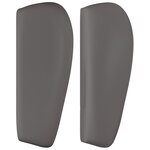vidaXL Tête de lit avec oreilles Gris 147x23x78/88 cm Similicuir