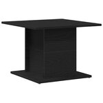 vidaXL Table basse Chêne noir 55.5 x 55.5 x 40 cm Bois d'ingénierie