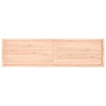 vidaXL Étagère murale 220x60x(2-4) cm bois de chêne massif non traité