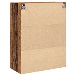 Armoire murale vidaXL avec portes en verre bois ancien 69 5x34x90 cm