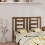 vidaXL Tête de lit Marron miel 146x4x100 cm Bois massif de pin