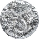 Pièce de monnaie en Argent 18888 Francs g 155.5 (5 oz) Millésime 2024 Ancestral Dragons of Rain and Cloud ANCESTRAL DRAGONS OF RAIN AND CLOUD