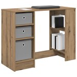 vidaXL Bureau Chêne artisanal Bois d'ingénierie 100 x 40 x 75 cm