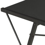 Bureau table poste de travail meuble d'ordinateur informatique étude avec étagère 116 x 50 x 93 cm noir 02_0023478