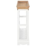 vidaXL Armoire à vin Blanc 70 x 22 5 x 70 5 cm MDF