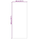 vidaXL Tapis de surface Rectangulaire HUARTE Gris 200 x 80 cm