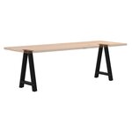 vidaXL Pieds de table à manger en forme de A 2 pièces Noir 60 x (72-73) cm Acier