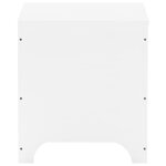 vidaXL Boîte de rangement avec couvercle RANA blanc bois massif de pin