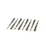 80 perles adhésives noires
