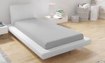 Drap Housse Microfibre 90 x 200 cm - Gris