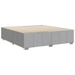 vidaXL Cadre de lit sans matelas gris clair 180x200 cm tissu