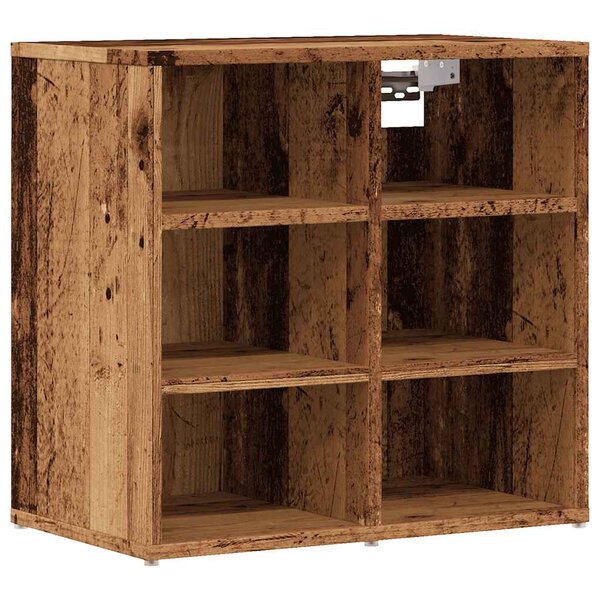 vidaXL Armoire à chaussures vieux bois 52x30x50 cm