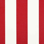 vidaXL Auvent Rayé Rouge et blanc 4 5 × 3 5 m Polyester et métal