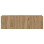 vidaXL Ensemble de meuble TV mural 4 Pièces chêne artisanal