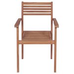 vidaXL Chaises de jardin lot de 2 avec coussins bleu royal Teck massif