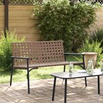 vidaXL Chaise de jardin Noir 113 x 79 x 75cm polyrotin