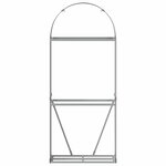 vidaXL Porte-bûches Anthracite 80x45x190 cm Acier galvanisé