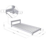 Lit enfant DREAMY 90 x 190 bois naturel