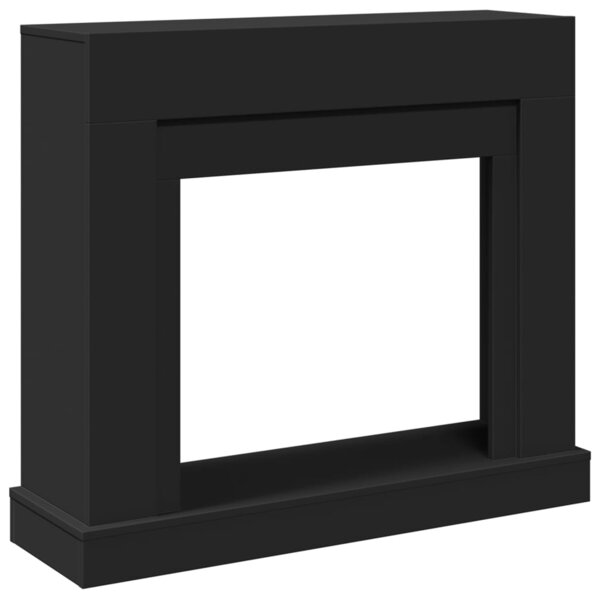 VidaXL Cadre de cheminée noir 100x30x87 5 cm bois d'ingénierie