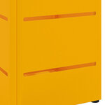 vidaXL Porte-parapluie Moutarde 15 5 x 15 5 x 49 cm Métal