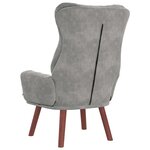 vidaXL fauteuil Gris clair 69 x 74 x 93 cm Velours
