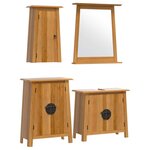 vidaXL Ensemble de meubles de salle de bain 4 Pièces bois de pin massif