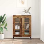 vidaXL Buffet Bois Ancien 69 5 x 34 x 90 cm Bois d'ingénierie et fer