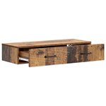vidaXL Table d'appoint murale 87 5 x 34 5 x 17 cm Bois d'ingénierie