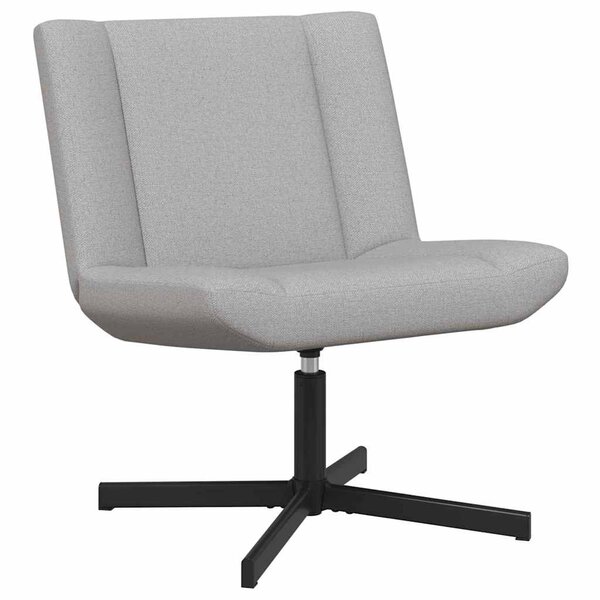 vidaXL Chaise pivotante Gris nuage 63 x 75 x 76 cm tissu