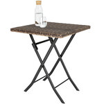 Tectake Salon de jardin TREVI 2 personnes - marron naturel