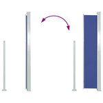 vidaXL Auvent latéral rétractable 140 x 300 cm Bleu