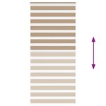 vidaXL Store zèbre marron sable largeur du tissu 90 9 cm polyester