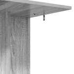 vidaXL Table d'appoint Gris Sonoma 45 x 40 x 62 5 cm Bois d'ingénierie