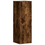 vidaXL Support pour plantes chêne fumé 33x33x100 cm bois d'ingénierie