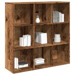 vidaXL Armoire à livres vieux bois 98x29x97 5 cm